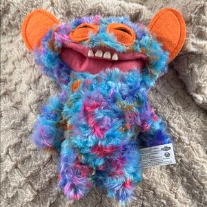 FUGGLER! Multicolor Fuzzy Monster realistic teeth 🦷 😂